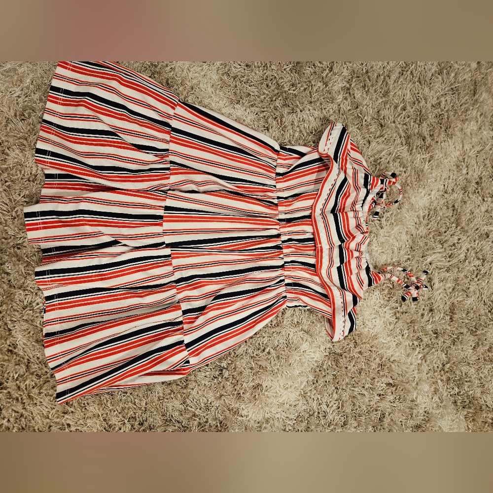 Striped Ruffle Sundress - Picture 3 of 4